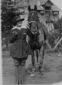 Joan's mother, Dorothy Binns, World War I nurse, Camp Coetquidan, Bretagne, France -- c. 1919.