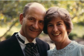 Joan and George, September 21, 1985 (Jim's wedding).