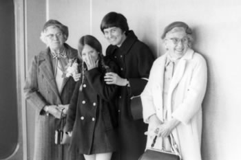 Cruising -- Dot Gibbons, Kathy, Joan, and Mary Ricalton Wilson, c. 1971.