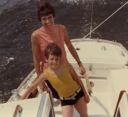 Sailing with Kathy, Aureole, Chesapeake Bay, c. 1967.