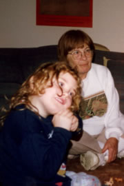 Joan with McKenzie, c. 2001.