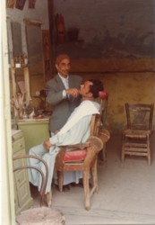 Barbershop, Cairo, Egypt, 01/1979.