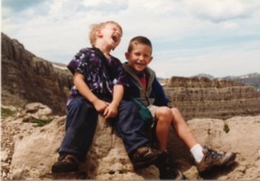 Nathan and Avery on Mt. Rendevous.