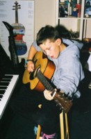 Nathan with his Martin, Fall 2002.