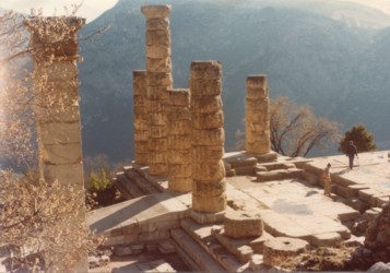 Temple of Apollo, Delphi, Greece,  01/1979.