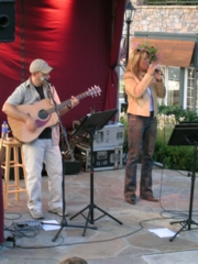 Every night held music at Mont Tremblant.