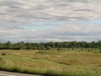 Sky and open fields, on the Route Verte.