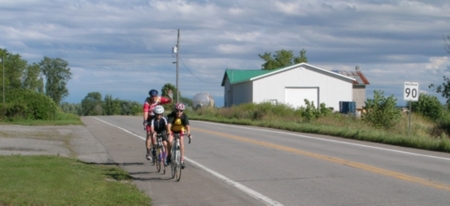 Jim, Avery and Nathan cruise the Chemin du Roi (Way of the Kings).